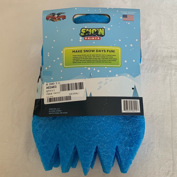 Snow Prints NIP w/ Orange Shoe Straps - Picture 9 of 11